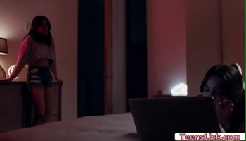 Liv Wild licks her stepsis GF Jaclyn