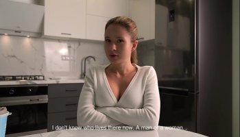"Lost Bet - Please A Stranger": Busty Girl Next Door Fucked By Big Cock. Dirty Talk. POV