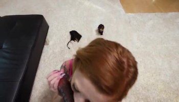 Man bonks with his horny floozy indoors